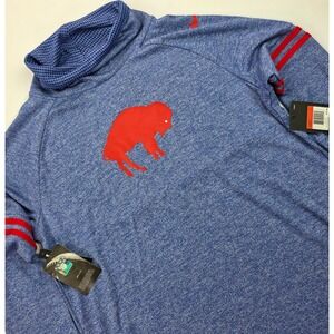 Buffalo Bills Pullover Womens Large Blue NFL Football Nike Dri Fit Long Sleeve